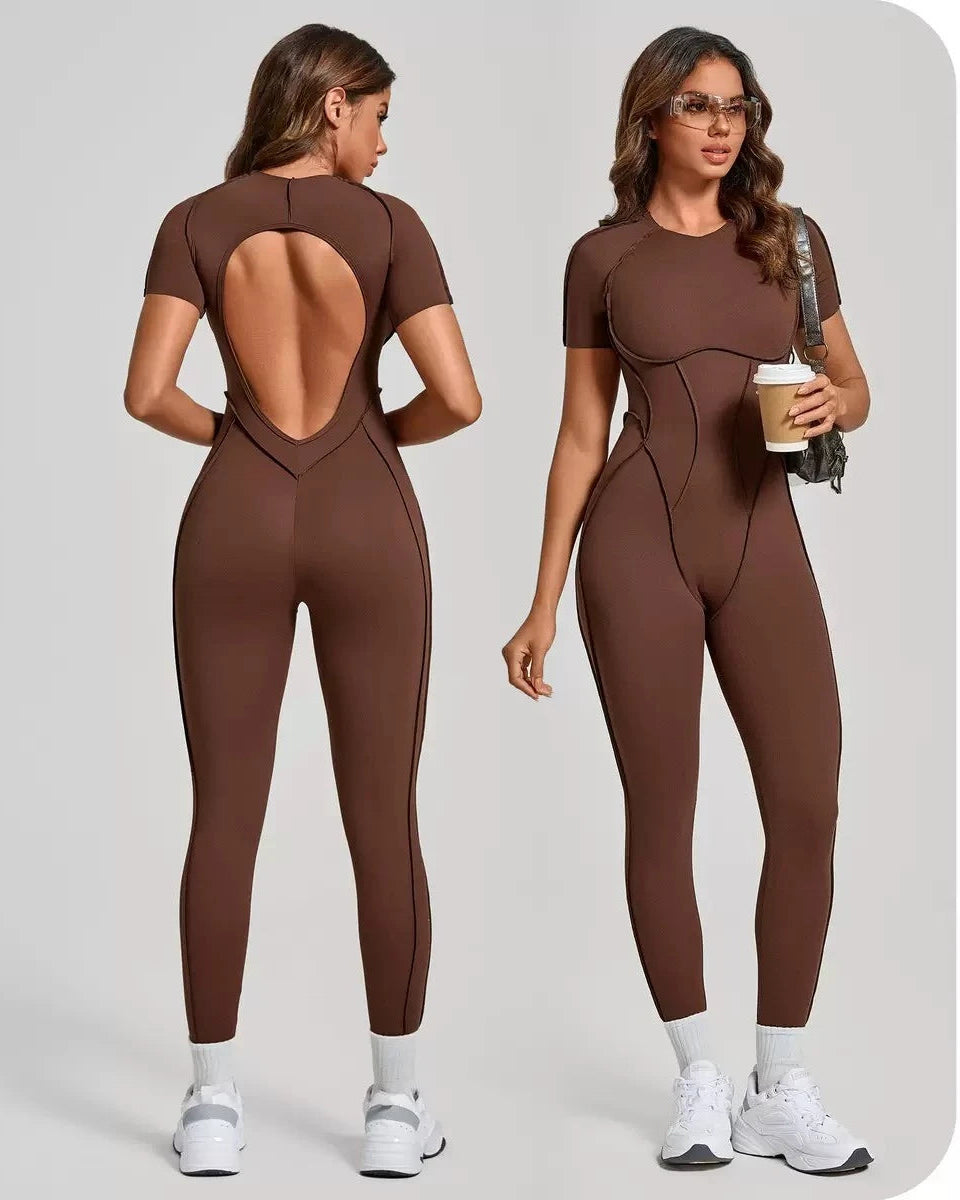Nivelle Sculpt Open-back  jumpsuit